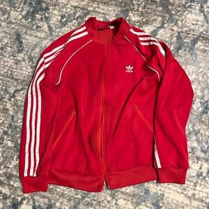 Medium Red Adidas Tracksuit Sweatshirt